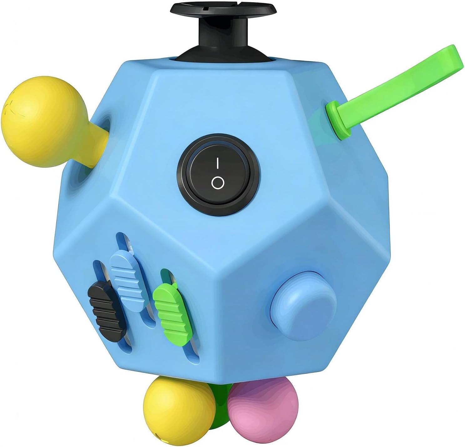 Fidget Dodecagon Cube-Easter Basket Stuffers 12 sided Fidget Toy Cube for Kids and Adults 12 Sides Stress Relief Cube Fidgets Toys Travel Airplane Essentials for Boys Girls